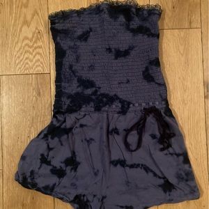 Free People tie die romper size xs
